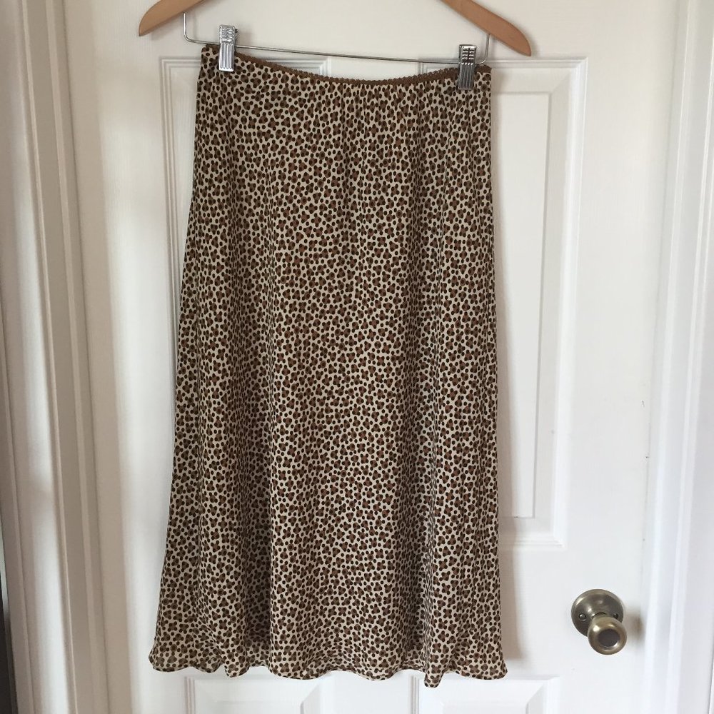 Max studio leopard print slip skirt - size xs